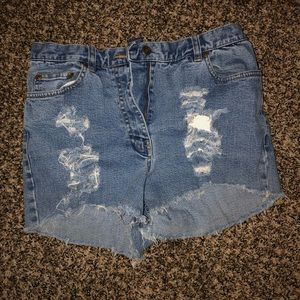 Denim shorts